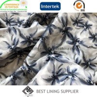 Polyester Stretch Flower Print Lining Fabric for Lady Garment