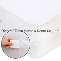Waterproof Mattress Protector Fully-Encased Topper Terry Cotton Mattress Cover