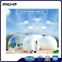 6m Diameter Hotel Dome Tent with Bathroom  Bedroom and Passageway  Transparent Inflatable Bubble Ten