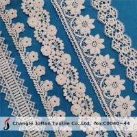 Fashion Accessories Chemical Lace Material Embroidery Polyester Lace Trim (C0040)