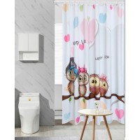 Polyester Shower Curtain in Kid Style Animal Style Waterproof Curtain Print Shower Curtain for Surpe