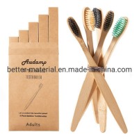 Family Organic 100% Biodegradable Eco-Friendly Custom Logo Eco New Premium Bamboo Toothbrush Pack of