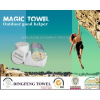 Brand Promotion Product: 100% Cotton Compressed Promotional Towel/Tablet/T-Shirt/Sock/Backpack Towel