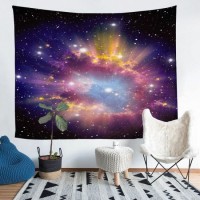 Four Seasons Polyester Tapestry with 3D Printed Starry Sky Pattern