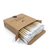 Bamboo Cotton Buds (300 pieces) 100% Biodegradable Vegan & Sustainable Compostable Premium Cotton Bu