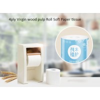 Toilet Paper Household White Roll Tissue Paper 4 Plys