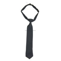 Polyester Silk Neck Tie for Boy Jacquard Custom Design with Elastic Tape for Adjust