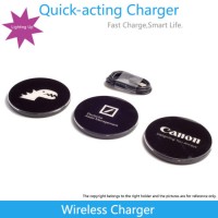 Promotion Gifts LED Light Qi Wireless Mobile Phone Fast Charger
