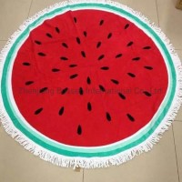 Chinese Factory Cheap Customized Watermelon Print Cotton Polyester Microfiber Outdoor Summer Fouta B