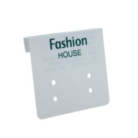 Wholesale Plain White Plastic Jewelry Earring Display Card
