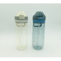 650ml/22oz Outdoor Plastic Motivational BPA-Free Space Portable Leak-Proof Sport Kettle Pet as Trita