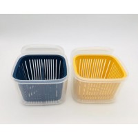 Colored Leached Basket Plastic Blue