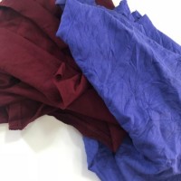 Wholesale 35-55 Cm Dark Color Mixed Used T-Shirt Textile Waste Cotton Rags