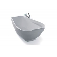 High Quality Wholesale Artificial Solid Surface White Freestanding Bathtub