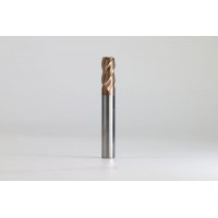 Coated High Precision Good Versatility CNC for HRC65 Steel Solid Carbide Tools End Mill Corner Radiu