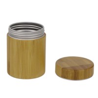 Bamboo Cosmetic Packaging Natural 5/10/20/30/50/100/200/250ml Aluminum Wooden Jar Logo Engraving Woo