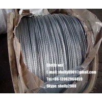 3/8" (7X3.05mm) Galvanized Steel Wire Strand for Guy Wire  Messenger  Stay Wire