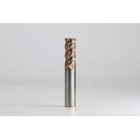 Coated High Precision Good Versatility for HRC65 Steel Solid Carbide Tools 2/3/4/5/6 Flutes CNC End