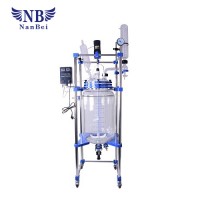 Lab Chemical Jacketed Glass Reactor Vessel with Anti-Explosion