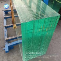 6.38mm 8.76mm Toughened Laminated Glass for Windows Doors Glass Railings  Furniture Table Tops Showe