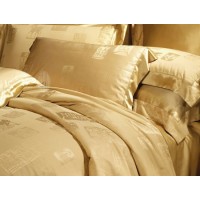 Taihu Snow Silk Oeko Certified Seamless Silk Bedding Set Bed Linen Sheet