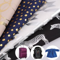 European Fashion Garment Scarf Dress Shirts Light Weight Printed Satin Lining Fabric for Leather Bag