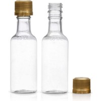 Mini Liquor Bottles -Mini Plastic 50 Ml Bottles - (30) Pack - Little Empty Alcohol Shot Nips - Mini