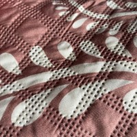 100% Polyester Ultrasonic Printed Fabric Home Textile 90GSM