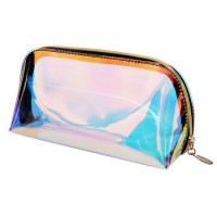 Holographic Makeup Bag Clear Cosmetic Bag Large Capacity Clear Toiletry Pouch
