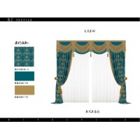 Wholesale Luxury Jacquard Curtain Fabric 100% Polyester