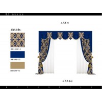 European Style jacquard Curtain Fabric