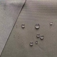 PU Coated Waterproof Workwear Uniform Garment Plain Dyed Oxford Fabric for Raincoat