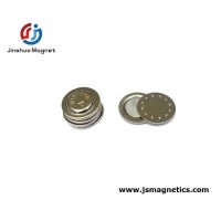 Gold Round Neodymium Magnetic Name Badge Office Magnet Name Holder