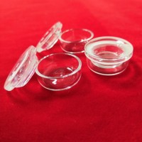 Diameter 50mm Round Shape Transparent Quartz Glass Crucible