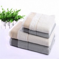 Simple Stley Bamboo Fiber Bath Towel Dobby Jacquard Satin Towel Brand Agent Can Be Processed OEM