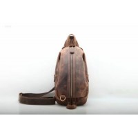 Men Fashion Style Cowboy Crazy Horse Leather Waist Bag (F120728)