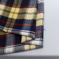 100% Cotton Flannel Fabric Check Yarn Dyed Fabric