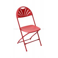 Stackable  Lightweight Plastic Folding Chair for Wedding Garden Chair PP Seat with Metal Legs Indoor