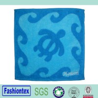Cotton Jacquard Square Pattern Hand Towel