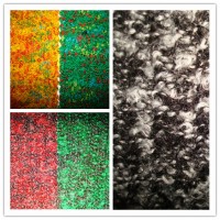 Wool Blenched Heather Colour Fancy Terry Jersey Fabric