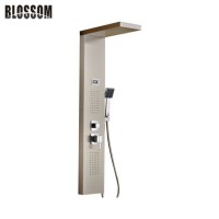 SPA Self-Assembly Waterfall Stainless Steel Bathroom Shower Panel
