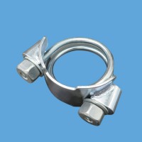 Blue White Zinc-Plated Welded Type Clockwise Mite Hose Clamps