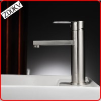 China Zookv Factory Bathroom Wholesale Stainless Steel Tap Basin Mixer Bath Washing Lavotary Faucet