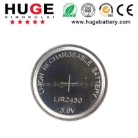 Hot-Sale 3.6V rechargeable Li-ion Button Cell Battery (LIR2450)