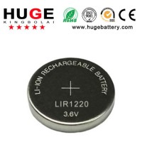 3.6V Rechargeable Li-ion Button Battery Lir1220