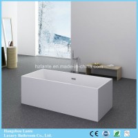 Modern Design Rectangle Acrylic Freestanding Bath Tub (LT-707)