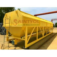 40 Ton Anti Wind Low Profile Horizontal Cement Silo Tank on Sale