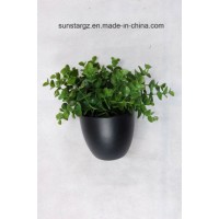 PE Eucalyptus Artificial Plant with Pot for Home Decoration