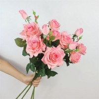 Hot Selling Real Touch Latex Rose Indoor/Wedding Decoration Artificial Flower Beautiful Rose