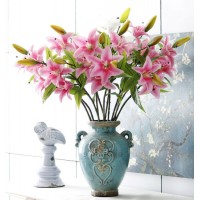 Cheap Artificial Lily Flowers for Wedding Table Centerpieces